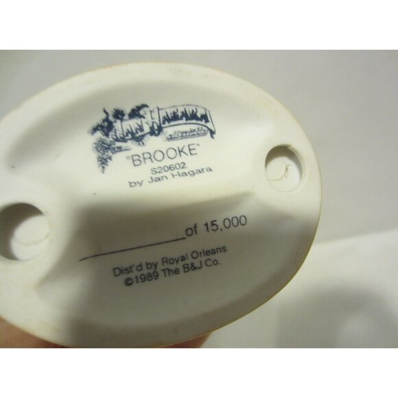 JAN HAGARA Royal Orleans Brianna sitter Brooke Crystal 3 figurines COA VINTAGE - Picture 7 of 11